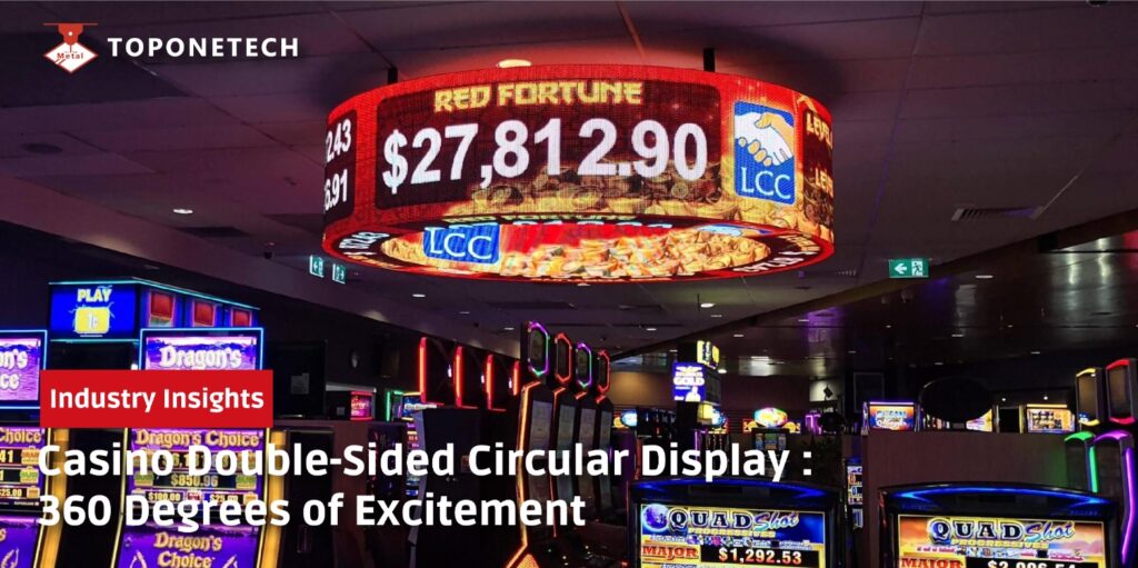 Casino Double-Sided Circular Display