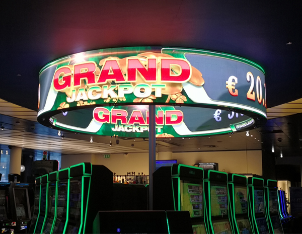 Casino Double-Sided Circular Display