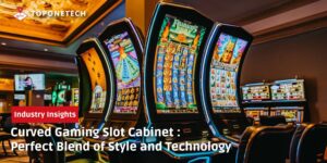 Curved Gaming Slot Cabinet